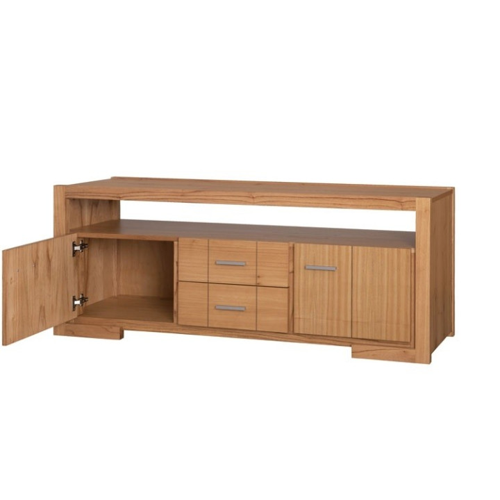 Rack Contemporáneo con Herrajes Metálicos