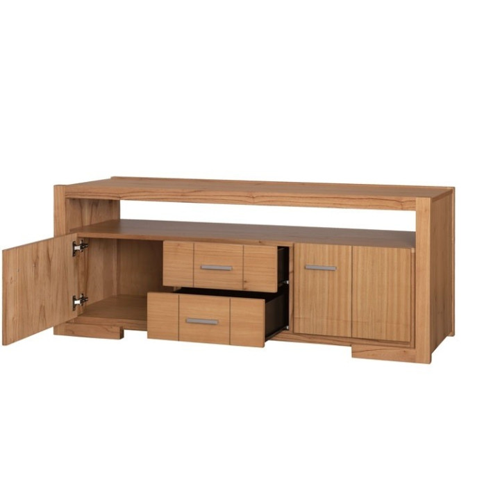 Rack Contemporáneo con Herrajes Metálicos