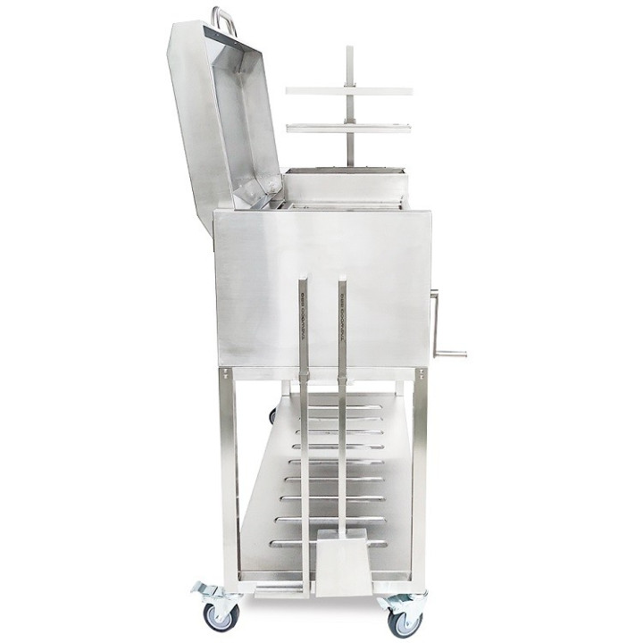 Parrilla Acero Inoxidable con Tapa y Accesorios "La Conchinchina"