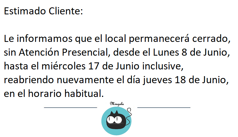 Cerrado 08-06-2026 al 17-06-2026