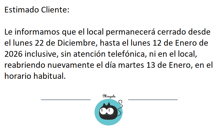 Cerrado 22-12-2025 al 12-01-2026